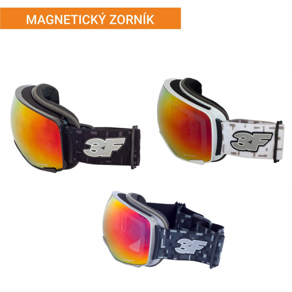 Lyžařské brýle 3F Hood magnetické zorníky